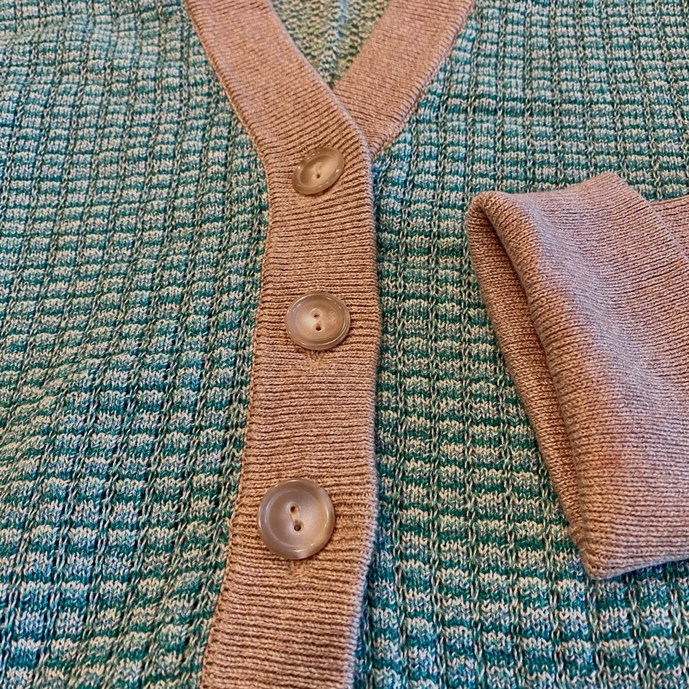 Marcbymarcjacobs Silk Blend,Multi-Pattern Aqua Kn… - image 2